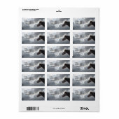 Horse and Sky 4 - Western retouradres Etiket (Full Sheet)