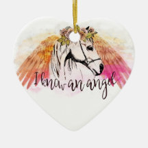 Horse Angel-kerstversiering