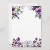 Horse Anniversaire Fête Invitation Tournesols (Dos)