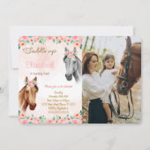Horse Anniversaire Photo Invitation (Devant)
