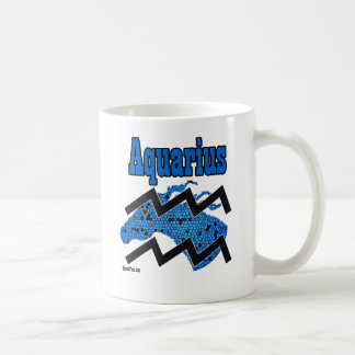 Horse Aquarius Zodiac Coffee Mok - Blauw