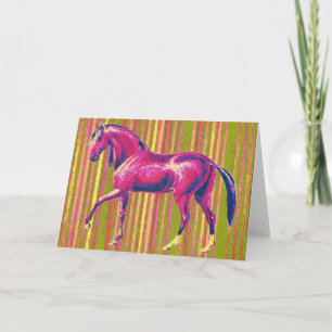  Horse Art Note Kaart