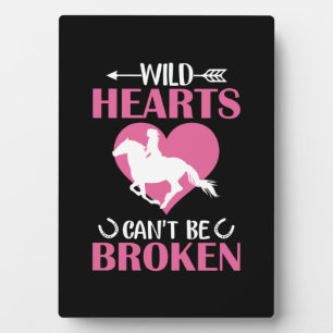 Horse Art Wilde Hearts kan niet worden gebroken Fotoplaat