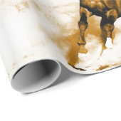 Horse Artwork Cadeaupapier (Rol Hoek)