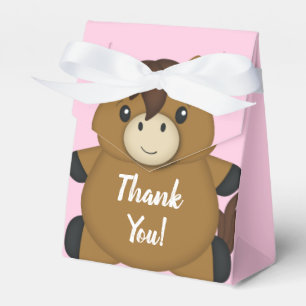 Horse Baby shower Pink Girl Bedankdoosjes