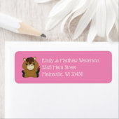 Horse Baby shower Pink Girl Etiket (Insitu)