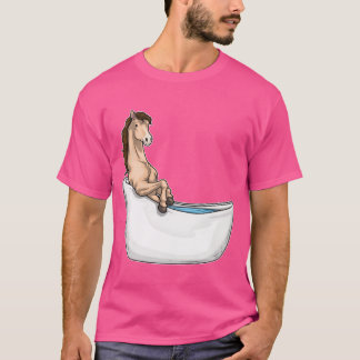 Horse Badkuip vriend T-shirt