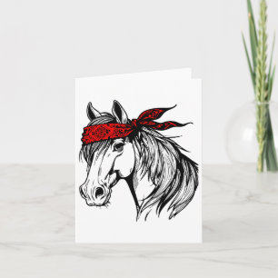 Horse Bandana voor paardrijden paard liefhebber Mo Kaart