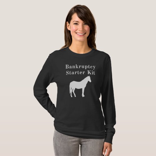 Horse Bankfaillissement Starter Kit T-shirt (Voorkant volledig)