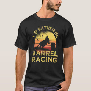 Horse Barrel Racing ID in plaats van Barrel Racke T-shirt