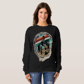 Horse Barrel Racing  Serape Leopard Trui (Voorkant volledig)