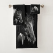 Horse Bathroom Towel Set Bad Handdoek (Insitu)