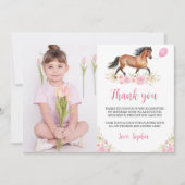 Horse Birthday Foto bedankt (Voorkant)