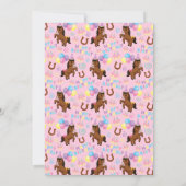 Horse Birthday Invitation in Pink (Dos)