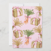 Horse Birthday Invitation with Black Girl Kaart (Achterkant)