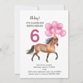 Horse Birthday // Oh Hay Het is jouw geboorte-neig Kaart