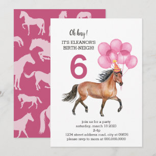 Horse Birthday // Oh Hay Het is jouw geboorte-neig Kaart