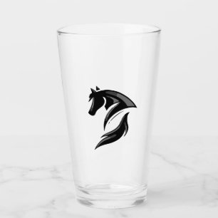 Horse Boerderij Animal Logo Glas