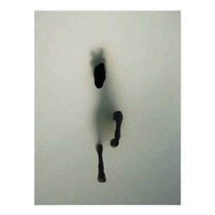 Horse Breaking Through Fog - Abstracte kunst Perfect Poster
