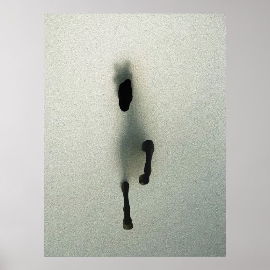 Horse Breaking Through Fog - Abstracte kunst Poster (Voorkant)