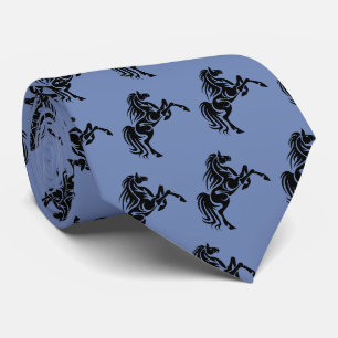 Horse Broncos Mustangs Mascotte op elke kleur Stro Stropdas
