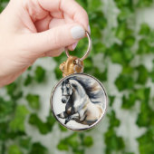 Horse Button Sleutelhanger (Hand)