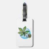 Horse Chestnut Leaf and Conker Bagagelabel (Achterkant verticaal)