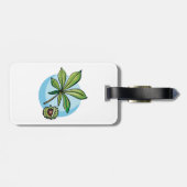 Horse Chestnut Leaf and Conker Bagagelabel (Achterkant horizontaal)