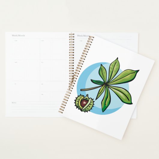 Horse Chestnut Leaf and Conker Planner (Display)