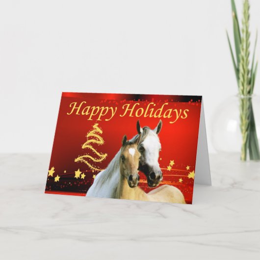 Horse Christmas Kaart (Voorkant)