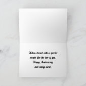 Horse Couple Anniversaire Carte de voeux (Intérieur)