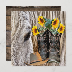 Horse Cowboy Boots Cowboy Pet Barn Board Flowers