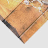 Horse Cowboy Boots Rustic Barn Board Tissuepapier (Detail)