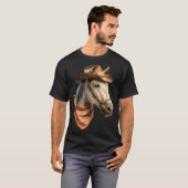 Horse Cowboy Equestrian Riding Funny Graphic T-shirt (Voorkant volledig)