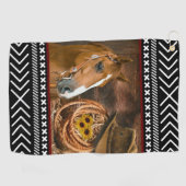 Horse Cowboy Pet Lasso Western Patroon Golfhanddoek (Horizontaal)