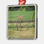 Horse Drawn Hay Rake Metalen Ornament (Links)