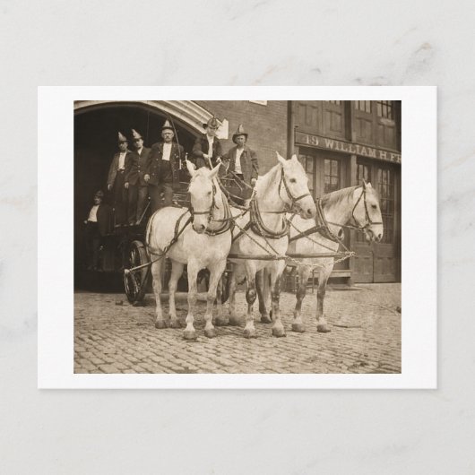 Horse Drawn Hook and Ladder Fire Company — Briefkaart (Voorkant)
