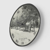 Horse Drawn School Bus Clock Grote Klok (Hoek)