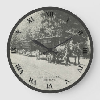 Horse Drawn School Bus Clock Grote Klok