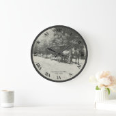 Horse Drawn School Bus Clock Grote Klok (Huis)