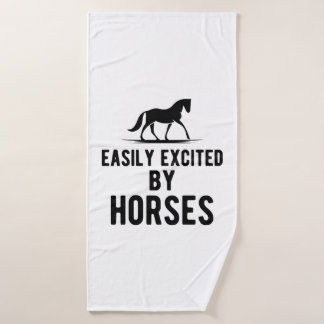 Horse - Easily opgewonden by horses b Badhanddoek