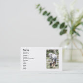 HORSE- EN DOG-WATERVERF VISITEKAARTJE (Staand voorkant)