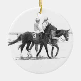 Horse en Jockey Ornament