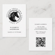 Horse Equestrian Business Logo QR Code