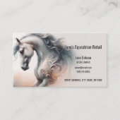 Horse Equestrian QR Code Visitekaartjes (Voorkant)