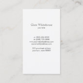 Horse Equestrian Rustic Black Visitekaartje (Achterkant)