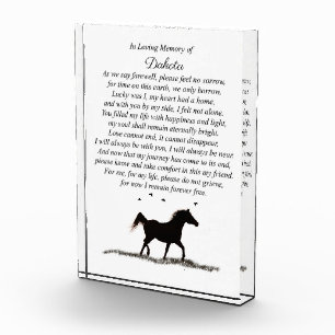 Horse Equine Memorial Tribution Custom Name Fotoblokken