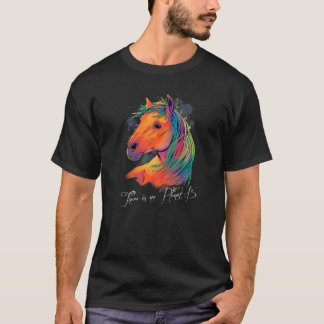 HORSE Er is geen planet B waar klimaatverandering  T-shirt