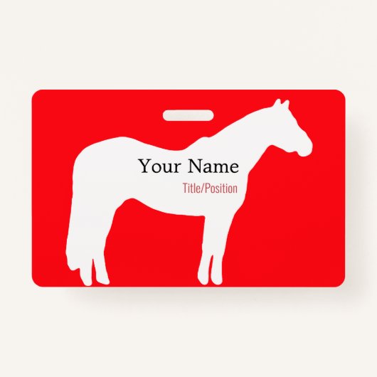 Horse Event Name Badge (Voorkant)