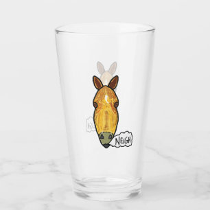 Horse Face Neigh Glas